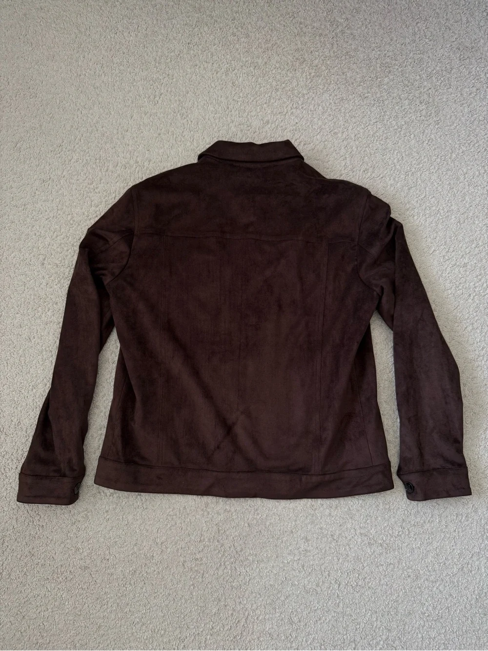 Men's Dark Brown Suede Jacket